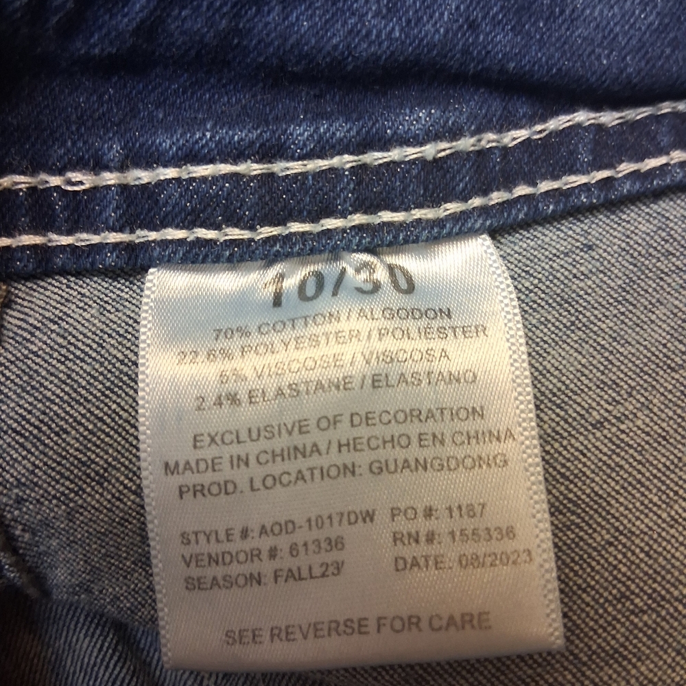 Angels Off Difference Women Size 10/30 Dark Blue Flare Jeans - Picture 5 of 16
